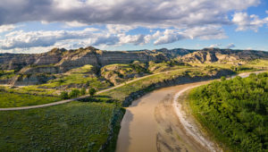 Views from south of the Little Missouri River in the Theodore Ro