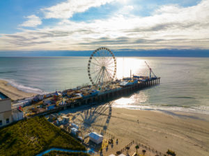 Ferris Wheel on Steel Pier next to Boardwalk in Atlantic City, N